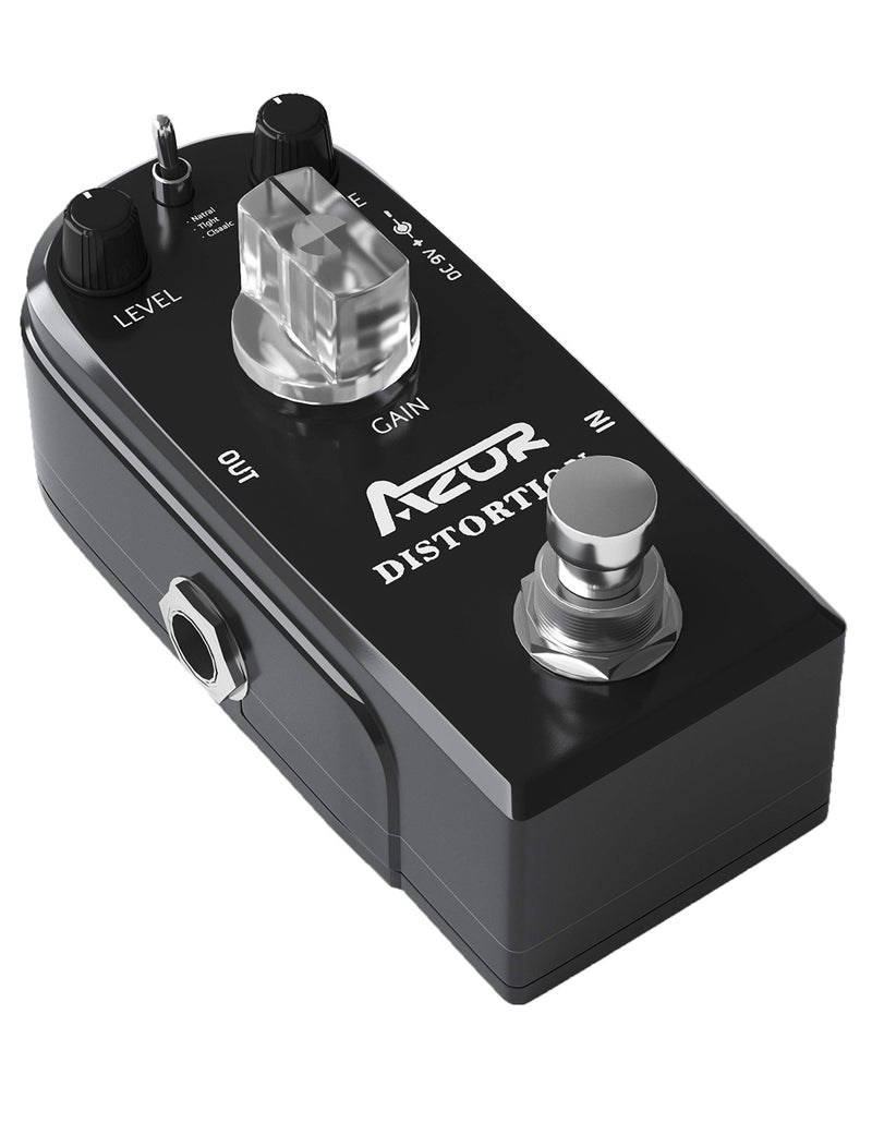 AZOR Distortion Guitar Effect Pedal 3 Modes Natural, Tight, Classic for Electric Guitar True Bypass AP-302 - Image 1